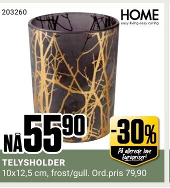 Europris Telysholder tilbud