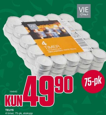 Europris Telys tilbud