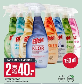 Europris Effekt Spray tilbud