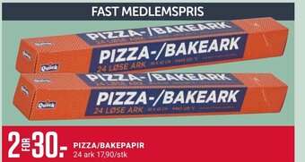 Europris Pizza/Bakepapir tilbud