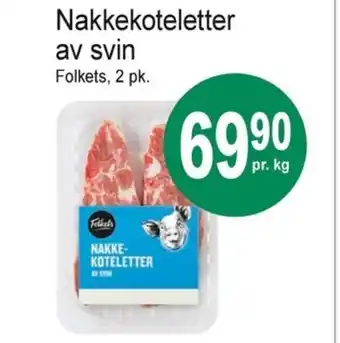 Joker Nakkekoteletter av Svin tilbud
