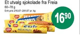 Joker Et utvalg Sjokolade fra Freia tilbud