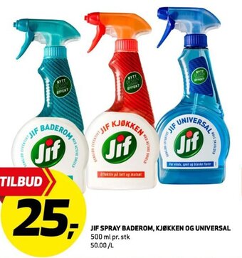 Bunnpris Jif Spray Baderom,Kjøkken Og universal tilbud