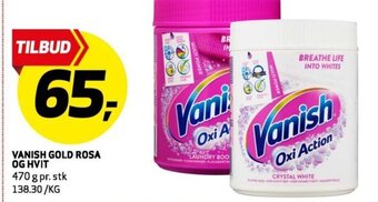 Bunnpris Vanish Gold Rosa Og Hvit tilbud
