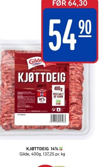 Rema 1000 Kjøttdeig 14 % tilbud
