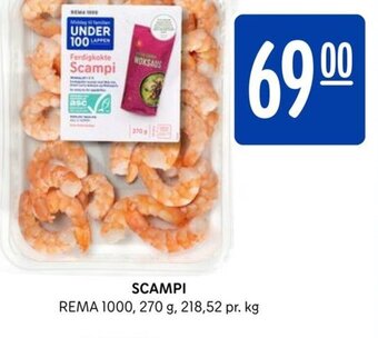 Rema 1000 Scampi tilbud