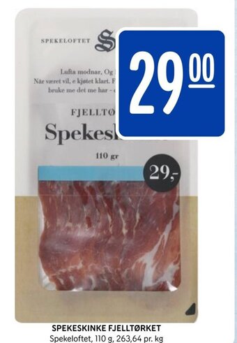 Rema 1000 Spekeskinke Fjelltørket tilbud