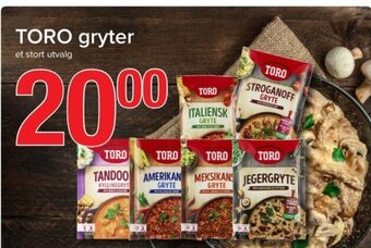Spar TORO Gryter tilbud