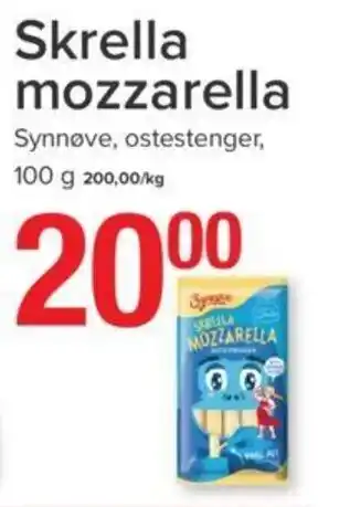 Spar Skrella Mozzarella tilbud