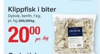 Spar Klippfisk i Biter tilbud