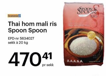 Storcash Thai hom mali ris Spoon Spoon tilbud