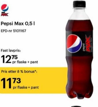 Storcash Pepsi Max 0.5 l tilbud
