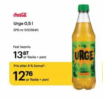 Storcash Urge 0.5 l tilbud