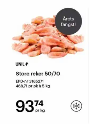 Storcash Store reker 50/70 tilbud