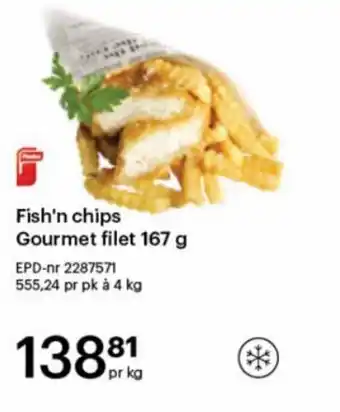 Storcash Fish' Chips Gourmet filet 167 g tilbud