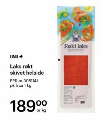 Storcash Laks røkt skivet helside tilbud