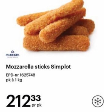 Storcash Mozzarella sticks Simplot tilbud