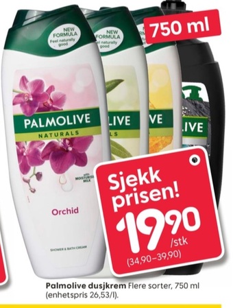 Rusta Palmolive dusjkrem tilbud