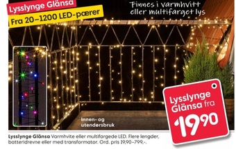 Rusta Ukjent lysslynge tilbud