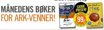 Ark Bokhandel Månedens Bøker For Ark-Venner tilbud