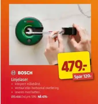 Jula Bosch Linjelaser tilbud