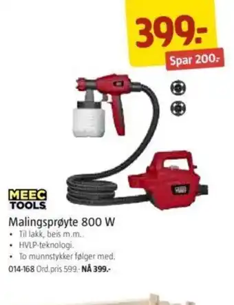 Jula Meec Tools Malingsrøyte 800 W tilbud