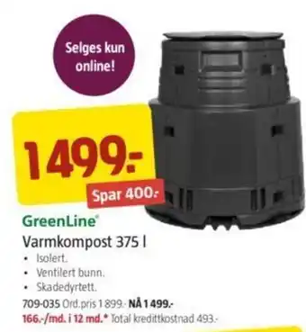 Jula Varmkompost 375 l tilbud