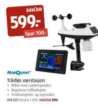 Jula Trådløs Værstasjon tilbud