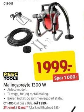Jula Malingsprøyte 1300 W tilbud