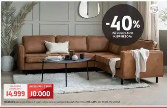 Bohus Colorado hjørnesofa tilbud