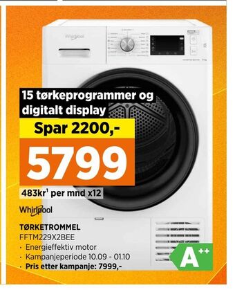 POWER Tørketrommel tilbud