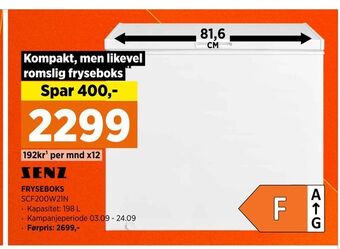 POWER Fryseboks tilbud