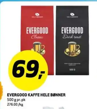 Bunnpris Classic kaffebønner tilbud