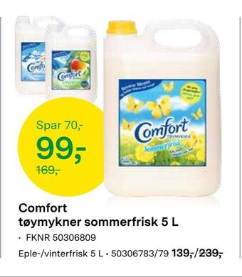 Felleskjøpet Comfort tøymykner sommerfrisk 5 l tilbud