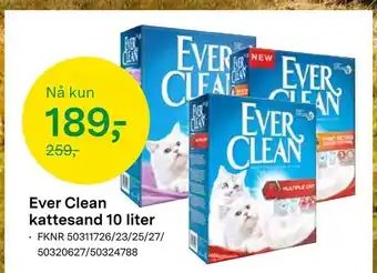 Felleskjøpet Ever clean kattesand 10 liter tilbud
