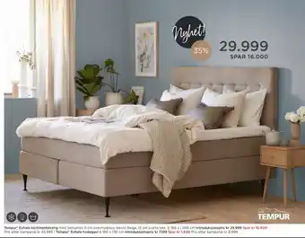 Møbelringen Tempur® exhale kontinentalseng tilbud