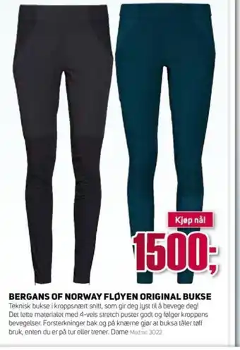 Sport 1 Bergans of norway Floyen Original Bukse tilbud