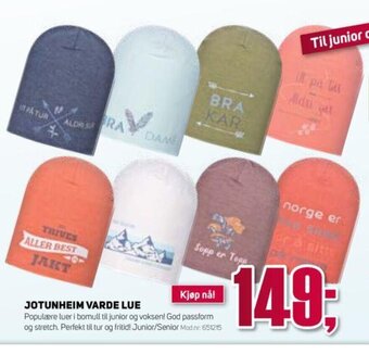 Sport 1 Jotunheim Varde Lue tilbud