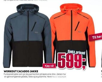 Sport 1 Workout Cacadoo Jakke tilbud