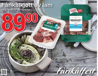 Spar Fårikålkjøtt av lam tilbud