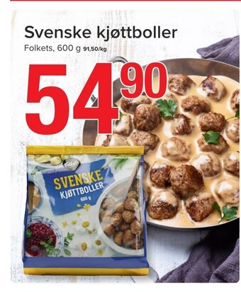 Spar Svenske Kjøttboller tilbud