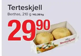 Spar Terteskjell Berthas 210 g tilbud