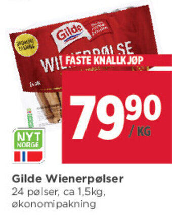 Meny Gilde Wienerpølser tilbud