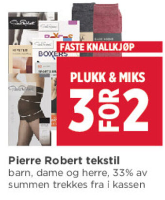 Meny Pierre Robert Tekstil tilbud