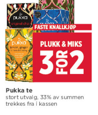 Meny Pukka Te tilbud
