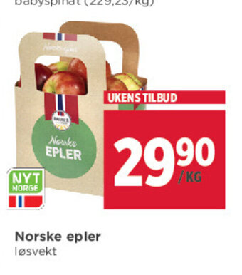 Meny Norske Epler tilbud