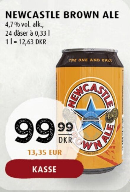 Scandinavian Park Newcastle Brown Ale tilbud