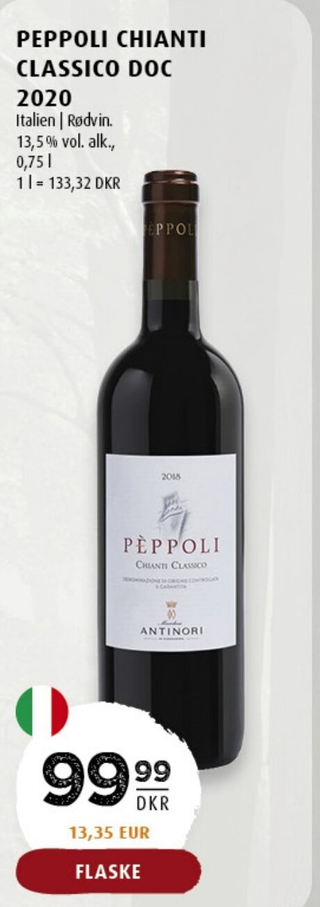Scandinavian Park Peppoli Chianti Classico Doc 2020 tilbud