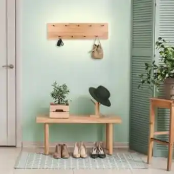 Lampehuset Romy veggknagg med led lys brun 75 cm tilbud