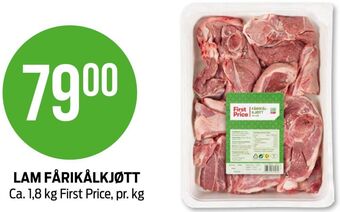 Kiwi First price fårikålkjøtt tilbud